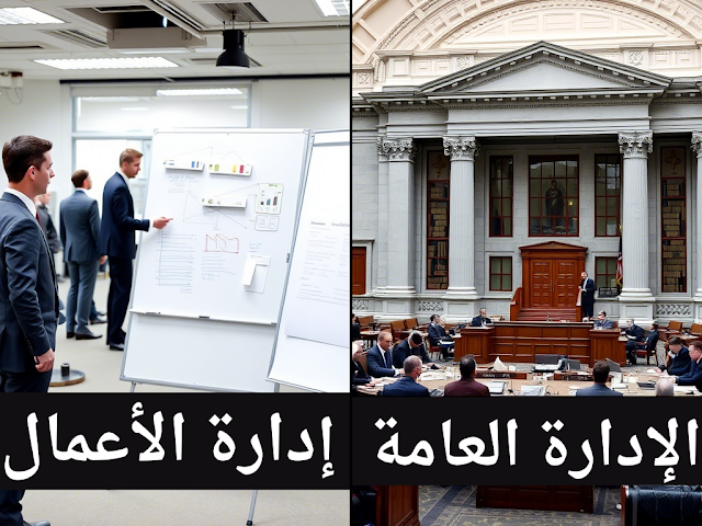 إدارة الأعمال والإدارة العامة