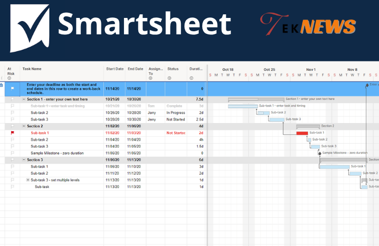 ما هو سمارت شيت (Smartsheet) لادارة المشاريع؟