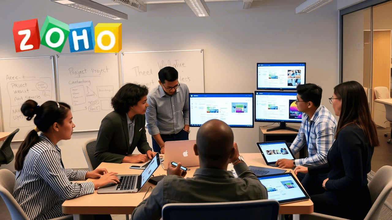 كفاءة إدارة المشاريع باستخدام zoho projects
