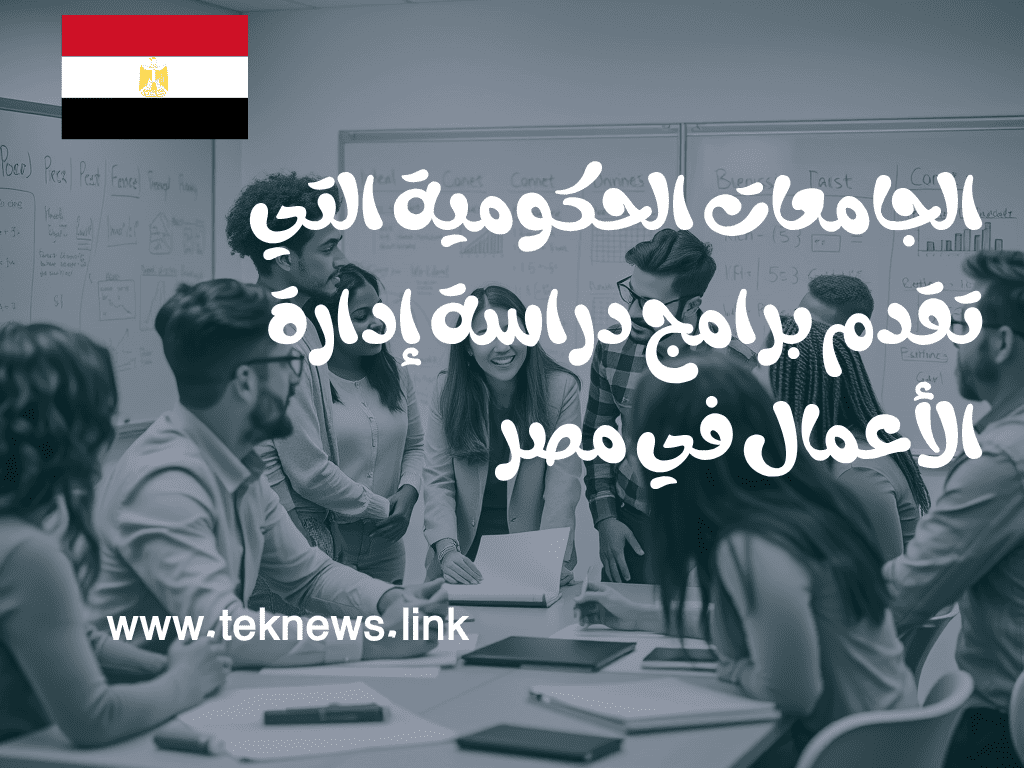 الجامعات الحكومية التي تقدم برامج دراسة إدارة الأعمال في مصر (1)