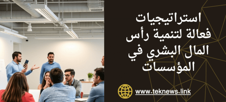 استراتيجيات فعالة لتنمية رأس المال البشري في المؤسسات