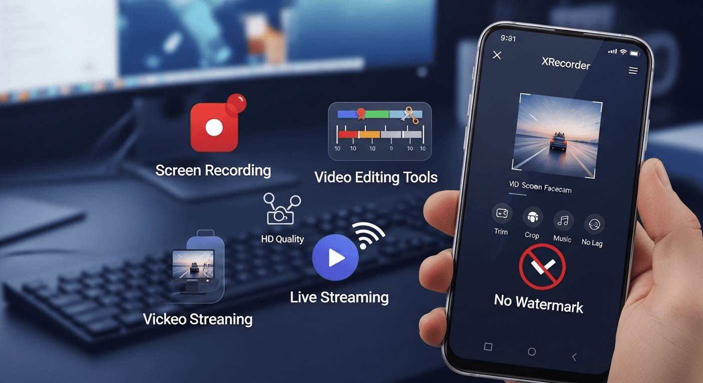 مميزات تسجيل الشاشة فيديو XRecorder