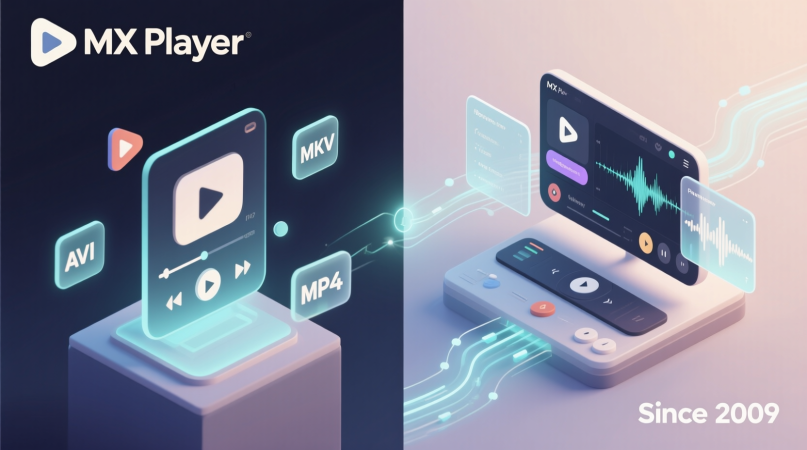 لتشغيل الموسيقى mx player