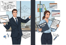 الفرق بين مدير المشروع ومنسق المشروع مهام مدير المشروع صلاحيات منسق المشروع رواتب إدارة المشاريع شهادات إدارة المشاريع سوق العمل العربي وظائف Project Manager