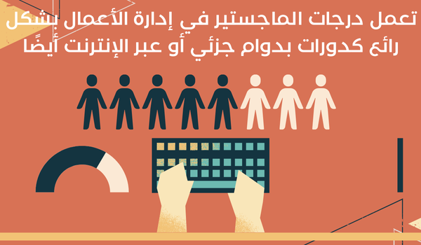 تعمل درجات الماجستير في إدارة الأعمال بشكل رائع كدورات بدوام جزئي أو عبر الإنترنت